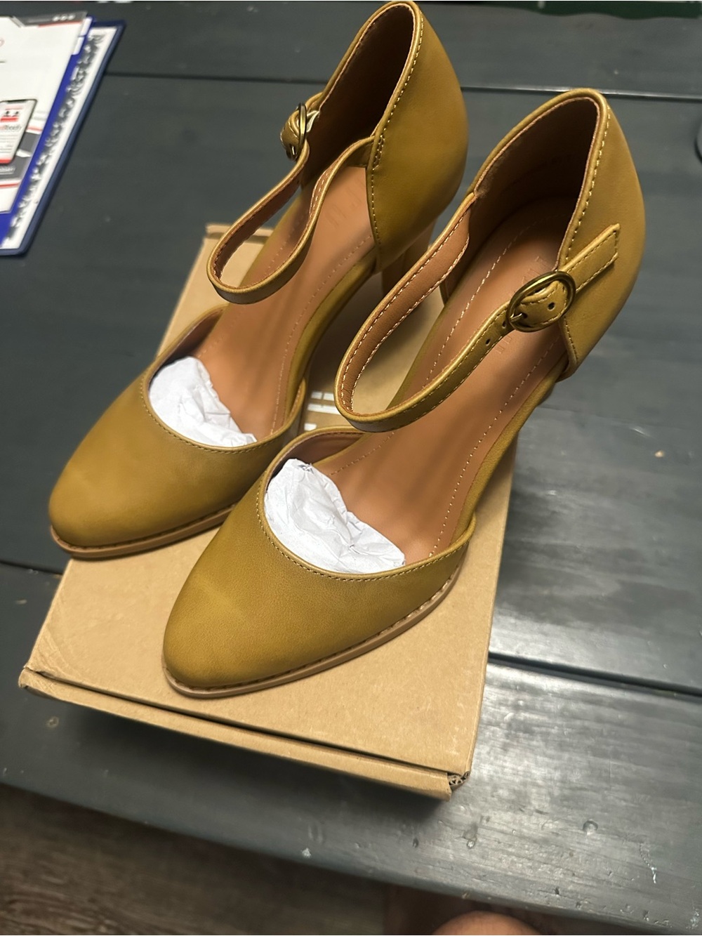Women’s light brown Ankle-Strap Pumps